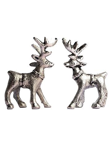 Wonder Care Metal Lord Ganesha in Red Dhoti on Green Leaf Wall Hanging ...