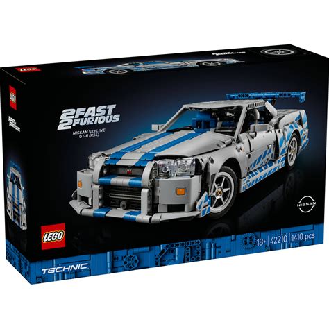Masina Nissan Skyline GT-R (R34) din Mai furios, mai iute 42210 | LEGO ...