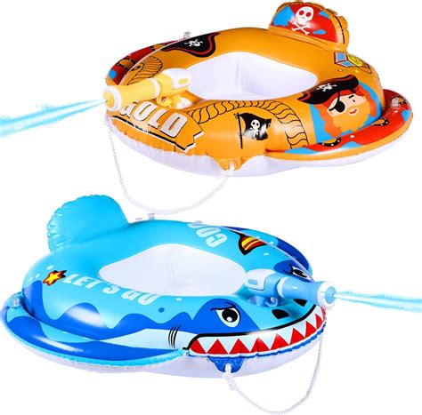 Amazon.com: Lenwen 2 Pack Pool Floats for Kids Toddlers Inflatable Pool ...
