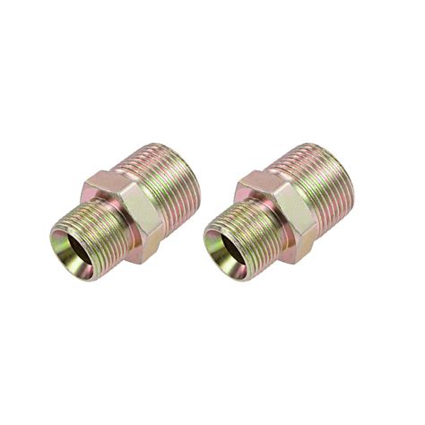 uxcell Reducing Pipe Fitting - Reducer Hex Nipple - 1 X 3/4 BSP Male ...