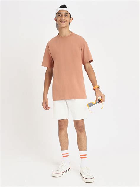 Cork Oversized Solid Boys T-shirt – Veirdo