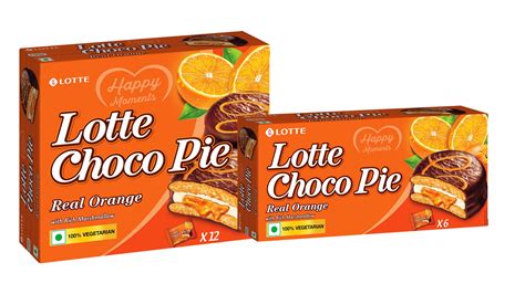 Lotte India Introduces a Refreshing Delight - Lotte Choco Pie Real Orange