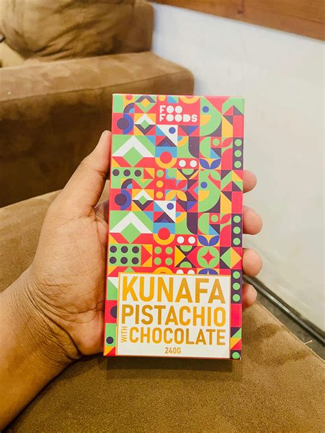 GOLD - Kunafa Pistachio Chocolate – Foo Foods Luxury Dessert Bar (240g ...