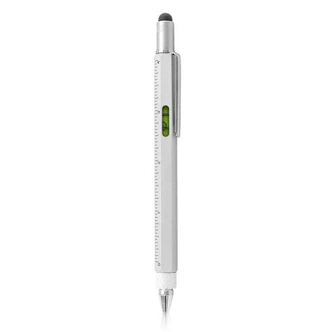 Multi-function Ballpoint Pen Screwdriver Stylus Ruler Leveler Scale Pe ...