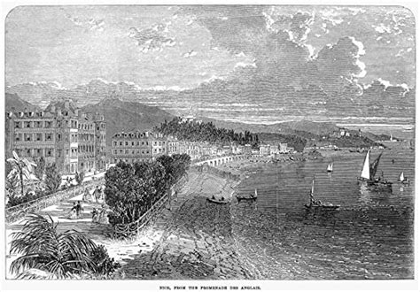 Nice France 1866 NLA Promenade Des Anglais and La Baie Des Anges ...