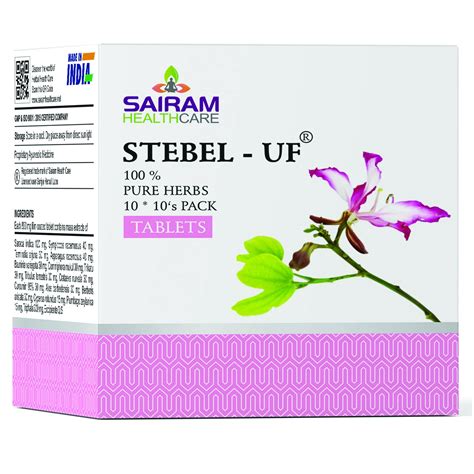 Buy STEBEL - UF Tablets (100 Counts) for Uterine Fibroid and Tumours ...