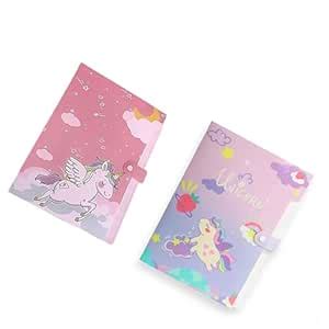 Kalra Magic Multi Color A4 Paper File Folder with Button Lock | Unicorn ...