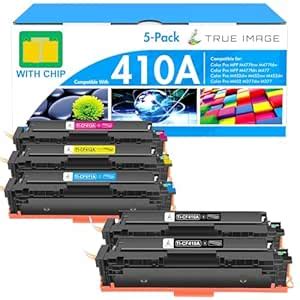 TRUE IMAGE Compatible 410A 410X Toner Cartridge Replacement for HP 410A ...