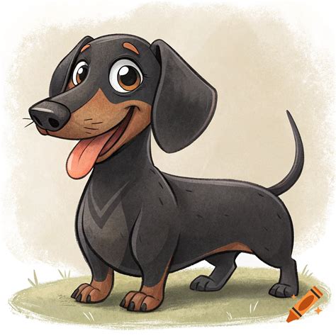 Black And Tan Dachshund Clipart