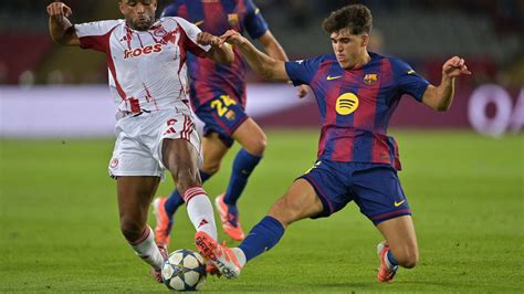 Barcelona player ratings vs Olympiacos: Hat-trick hero Fermin Lopez ...