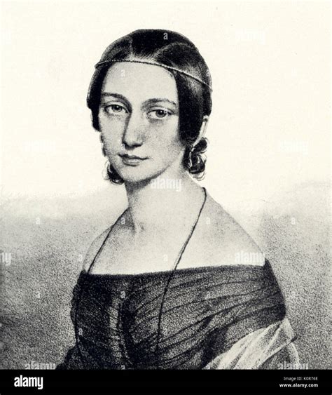 Clara Schumann young, while still Clara Wieck. German pianist and ...
