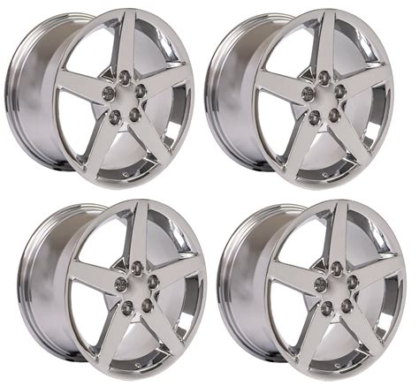 C6 Corvette 5-Spoke Replica Wheel Sets - Chrome – Surf City Corvettes
