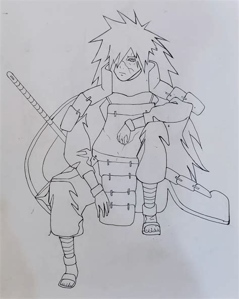 Madara Uchiha Drawing Easy