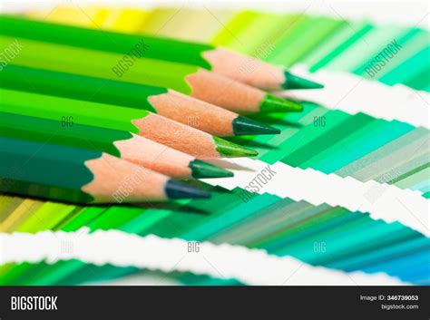 Green Colored Pencils Image & Photo (Free Trial) | Bigstock