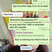 [Resolved] Cars24 Services — complaints against your staff and refund ...