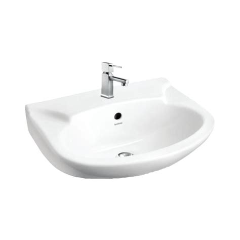 Hindware - Wall Mounted Semi Circle White Wash Basin - FABIO 10118 by ...