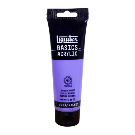 Liquitex Basics Acrylic Colour- Purple Brilliant, 118Ml Tube – Itsy Bitsy