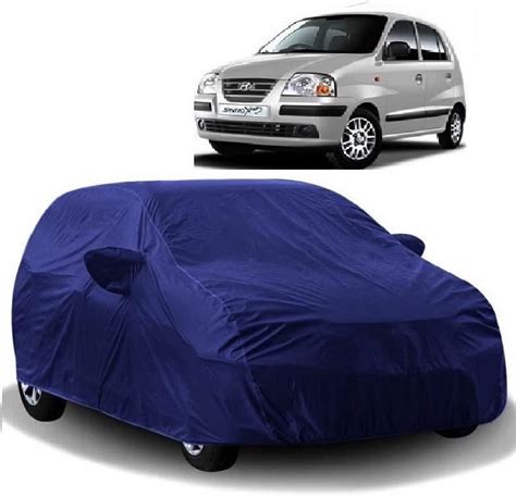 Carigiri Grey Car Body Cover for Hyundai Santro Xing(Triple Stitched ...