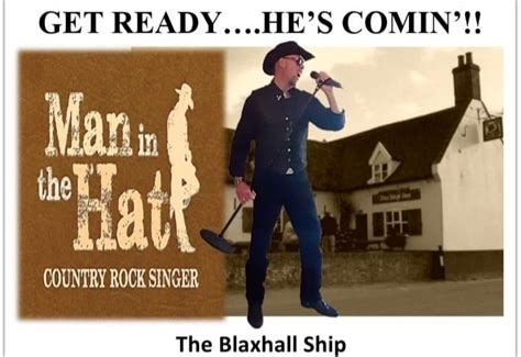 Man in the Hat sings at The Blaxhall Ship, Blaxhall Ship Inn ...