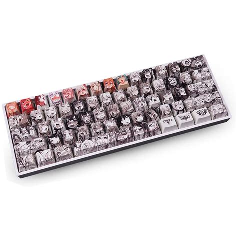 Keezshop Keycaps 61 Keys Oem Pbt Keycaps Dye Sublimation Japanese ...
