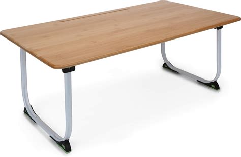 NICOYA Bamboo Wood Extra Large Foldable Laptop Table/Study Table/Bed ...