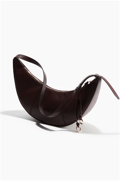 Curved shoulder bag - Burgundy - Ladies | H&M IN