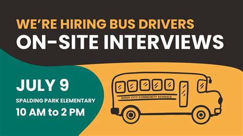 Hop on Board! School Bus Driver Hiring Event, Spalding Park ...