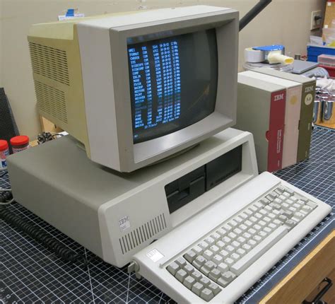 IBM PC XT 5160 with keyboard, monitor and operating system. | #1978776618