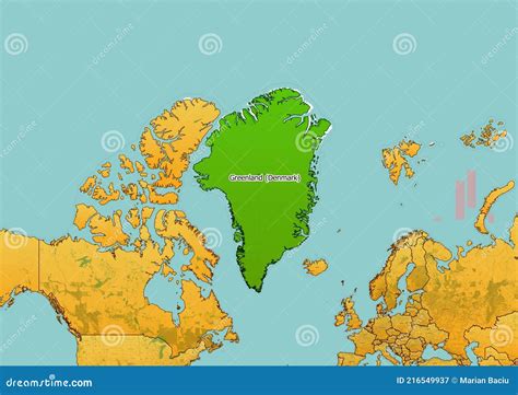 Map Of World Showing Denmark And Greenland