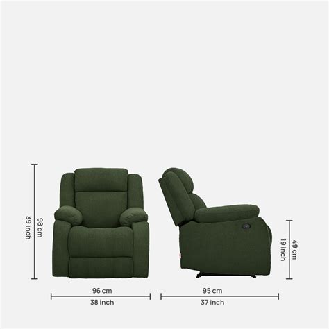 Avalon Motorized Electric Powered Sap Green Fabric Recliner March 30 ...