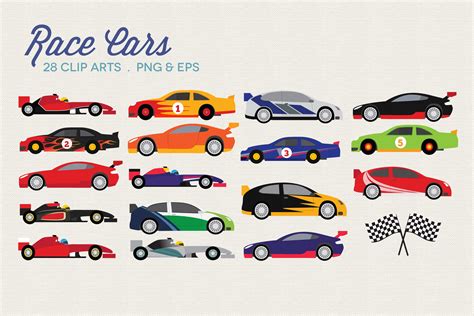 Race Cars Clipart