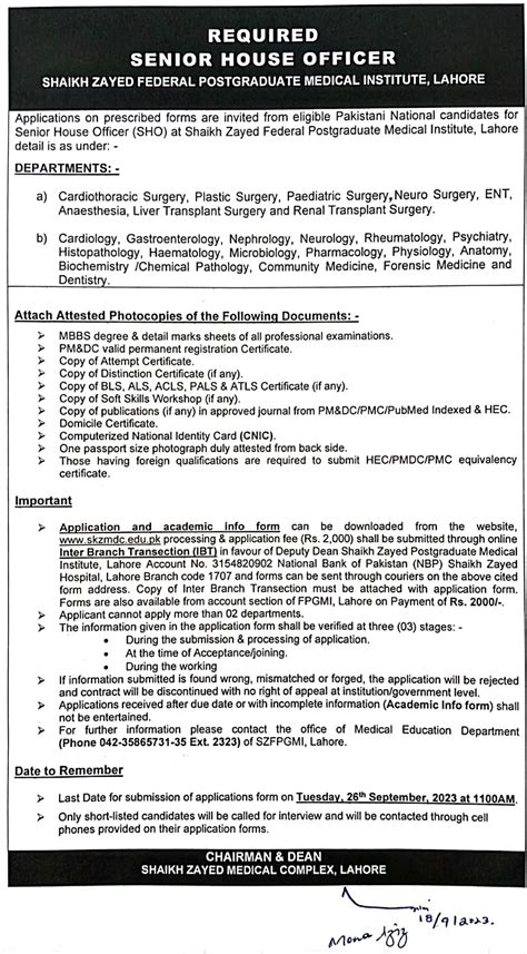 Senior House Officer