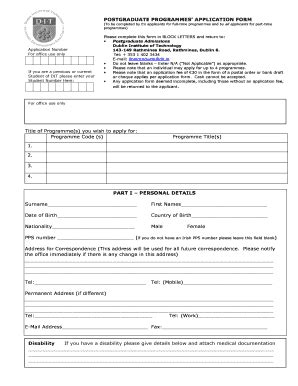 Application for Occupational Assessment - Blank Fillable Template ...
