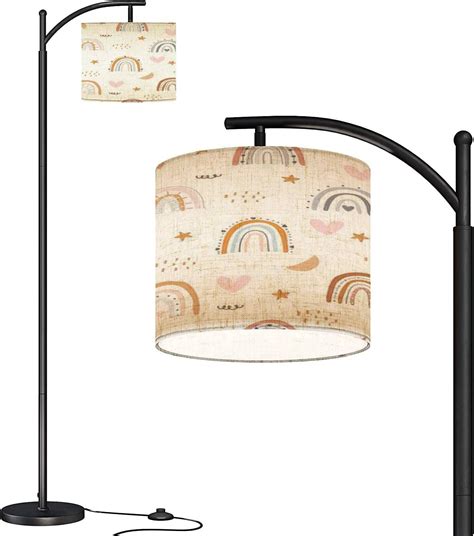 Modern Arc Floor Lamp with Dimmer Mid Century Nursery seamless cute ...