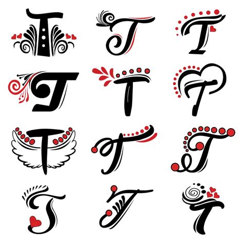 ORDERSHOCK T Name Letter Tattoo Temporary Tattoo Stickers For Male And ...