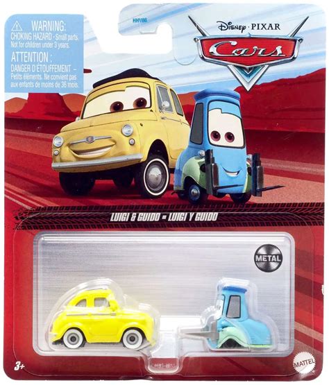 Disney Pixar Cars Metal Luigi Guido 155 Diecast Car Mattel Toys - ToyWiz