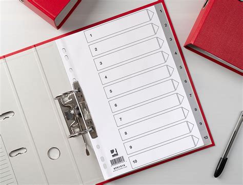 PLOTTER | SEPARADOR NUMERICO Q-CONNECT PLASTICO 1-10 JUEGO DE 10 ...