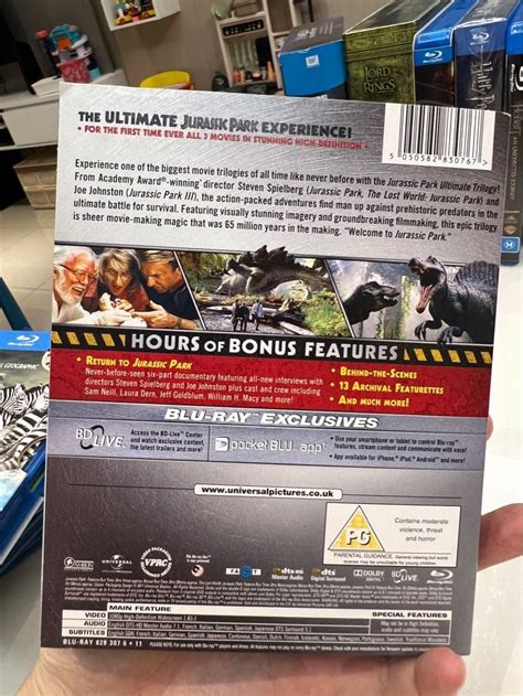 Jurassic Park Ultimate Trilogy [Blu-ray][Region Free], Hobbies & Toys ...