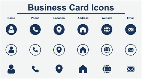 Business Card Symbols 的图像结果