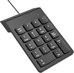 Amazon.in: Buy USB Numeric Keypad Numpad Portable Slim Mini 18 Key ...