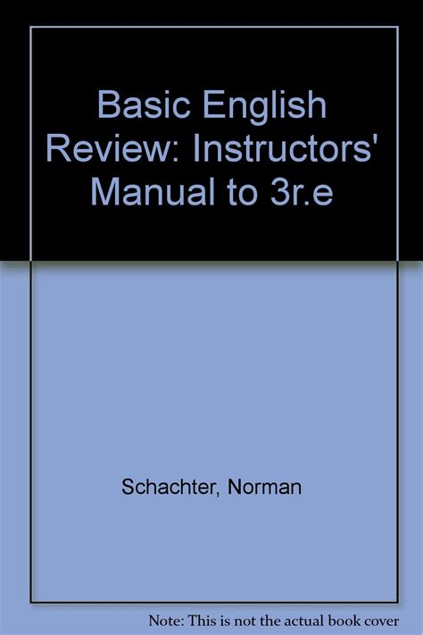 Buy Basic English Review: Instructors' Manual to 3r.e Book Online at ...