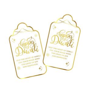 Buy Set of 10 Customized Diwali Tags - Chatterbox Labels