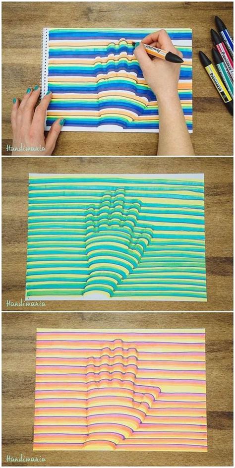 Image result for 3D Hand Drawing Tutorial