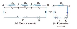 Explain the series combination of resistors and derive the formula of ...