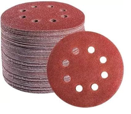 NPH DEALS 40 pcs Round Sand Paper Sanding Disc for Orbital Sander 5 ...