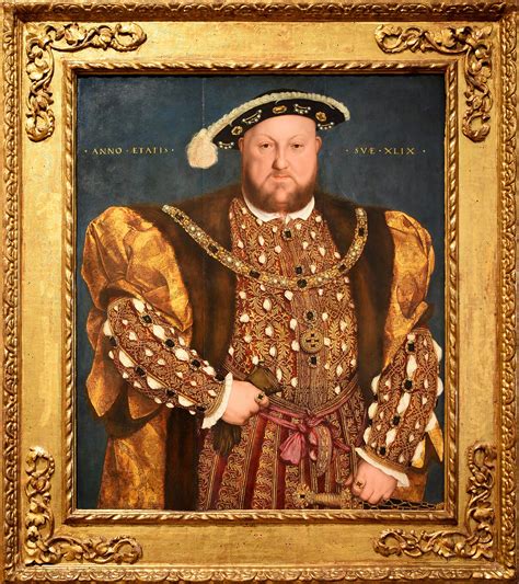 Hans Holbein the Younger - Henry VIII: Actual painting in The National Gallery of Ancient Art ...