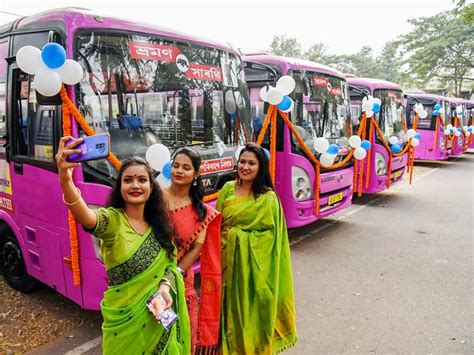 25 Pink Buses For Women And Elderly Started In Guwahati, Plans To Run ...