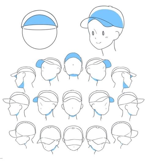 Here's a hat drawing reference, I hope this helps 😊 . ᴄʀᴇᴅɪ | Cap ...