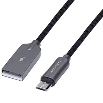 NAKOR NC-M1 3.1 A MAX Micro Data Cable Extra Tough Unbreakable Braided ...