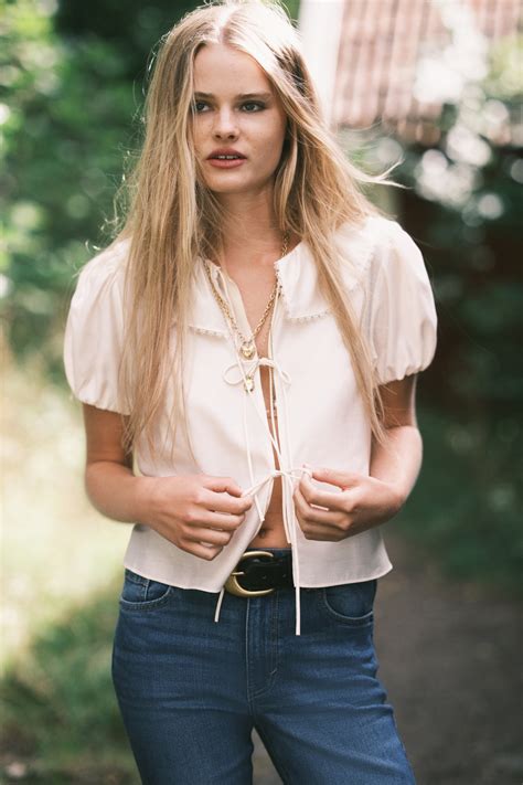 Tie-front blouse - Cream - Ladies | H&M IN